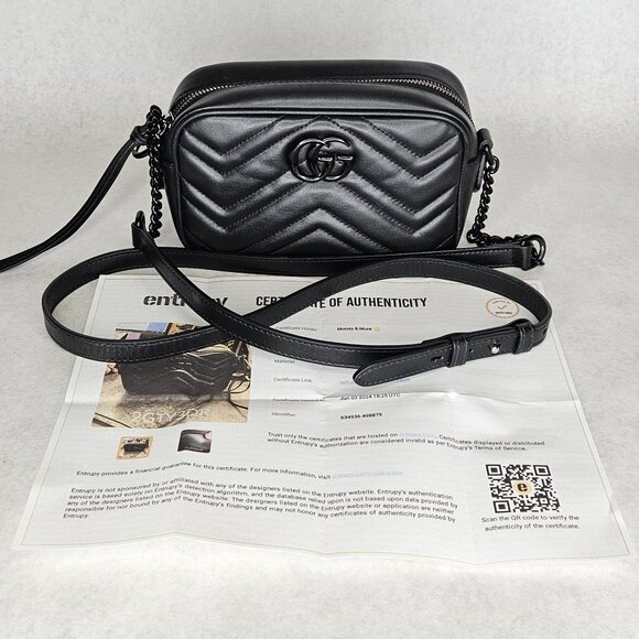 Gucci Marmot Mini Shoulder Bag Purse Handbag with Strap - Picture 1 of 12